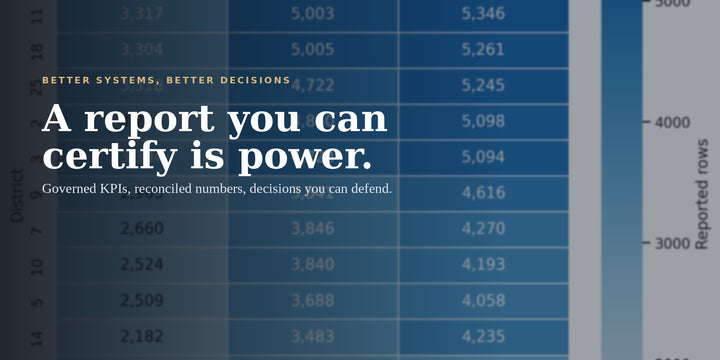 Trusted Operational Reporting — The Complete Implementation Guide
